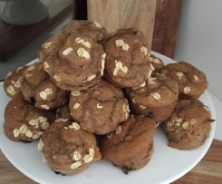 Healthy Maple Sweetened Banana Muffins