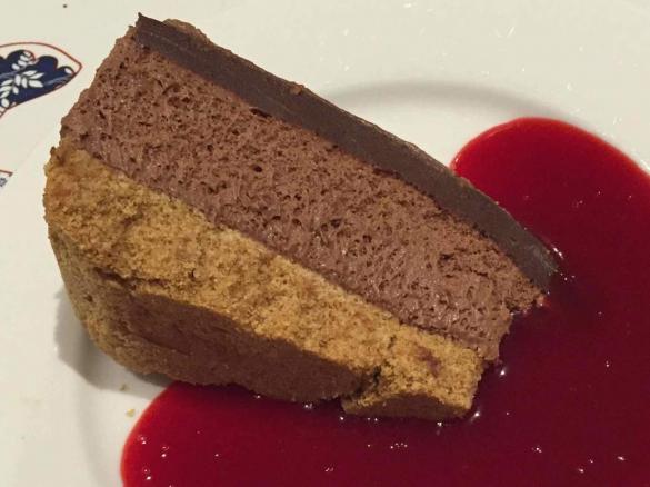 Chocolate yoghurt mousse cake