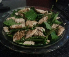 Chicken & Green Salad with Coriander Butter