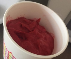 Raspberry, Lime and Coconut sorbet