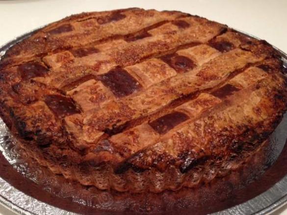 Orange & Chocolate Ricotta Tart