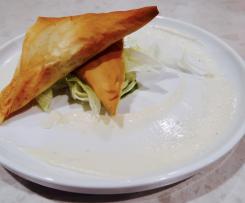 Chicken Spinach Feta Triangles