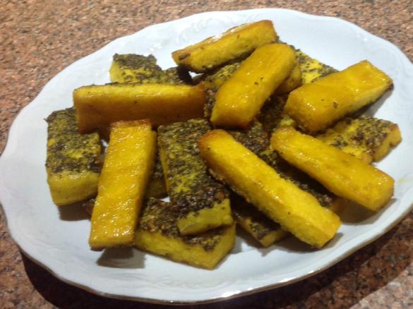 Crispy Polenta Chips GF