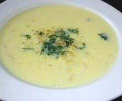 Avgolemono / Greek egg and lemon soup, simple style