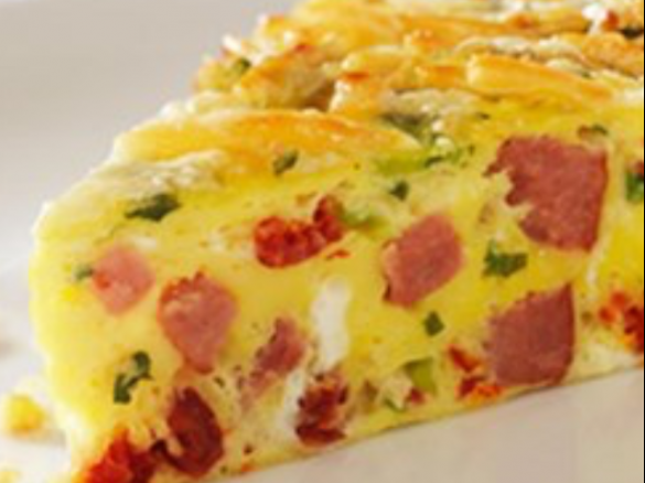Smoked sausage frittata