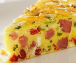 Smoked sausage frittata