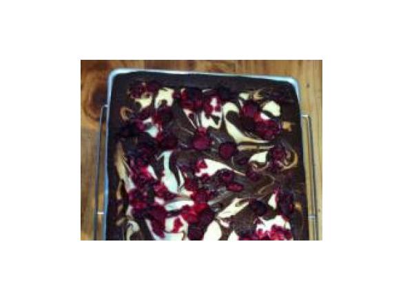 Raspberry Cream Cheese Brownies