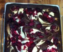 Raspberry Cream Cheese Brownies