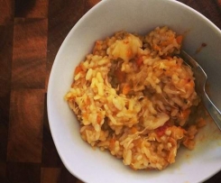Leftover Chicken Risotto with Sundried Tomatoes