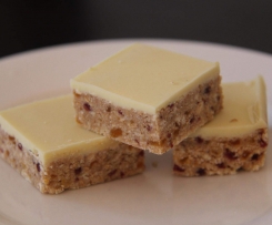 White Chocolate apricot/cranberry slice