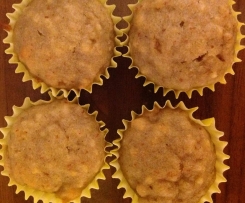 Spelt flour Apple & Almond Muffins, dairy free 