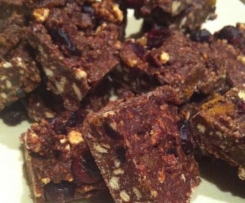 Fruit Chocolate no bake slice