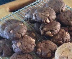 Chocolate Almond Butter Cookies