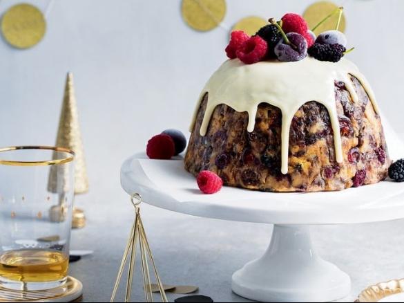 Christmas panettone pudding
