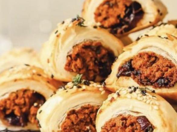 Sweet potato and feta rolls