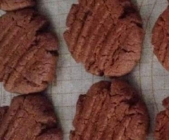 Coconut and cacao cookies