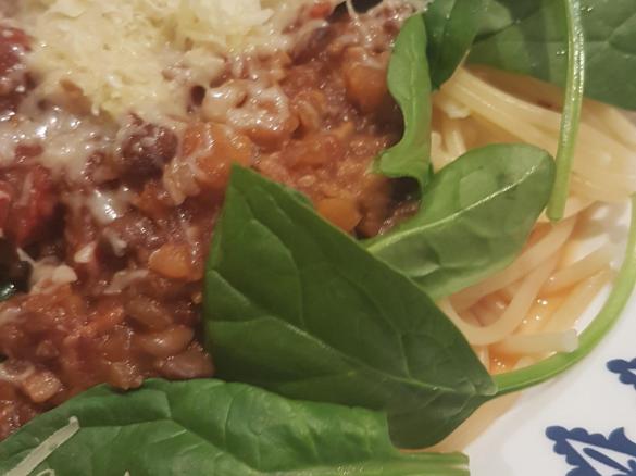 Mushroom & Brown Lentil Bolognaise Sauce