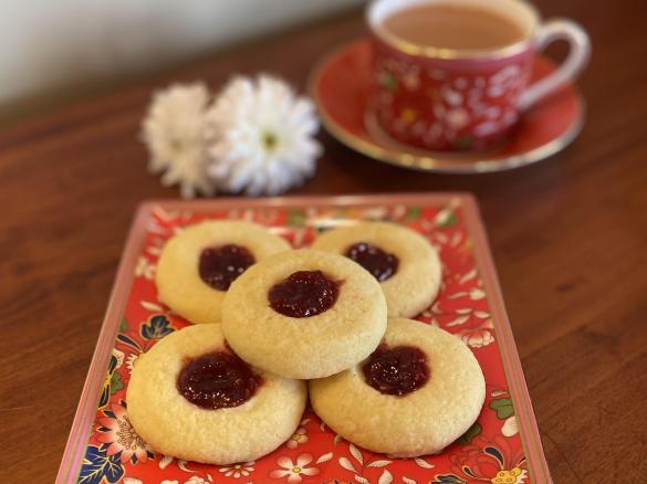 Janine's Jam Drop Biscuits - Thermie and Friends