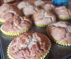 Banana Muffins using leftover Almond Pulp from Almond Milk (vegan)