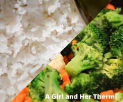 Steamed Rice and Vegetables