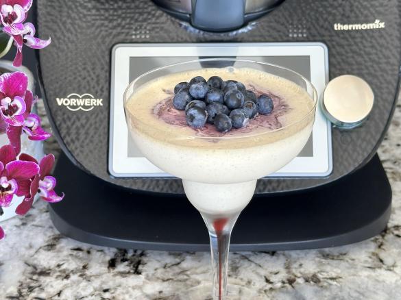 Blueberry White Chocolate Mousse - Vegan & Protein rich