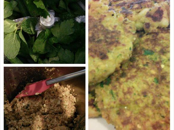 Quinoa, Sweet potato and halloumi cakes