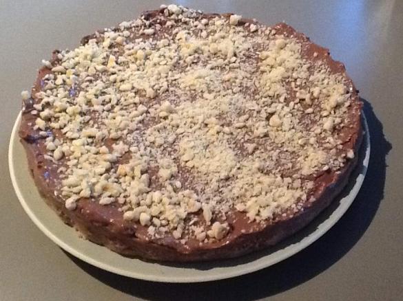 No Bake Nutella Cheesecake converted from kidspot.com.au