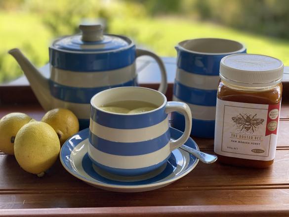 Spicy lemon, honey and ginger tea for winter ailments!