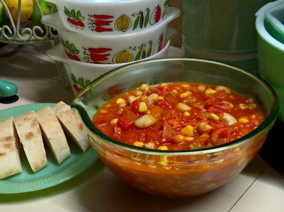 Spicy Mixed Bean Casserole 