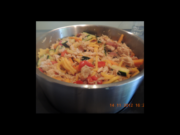 Chicken Stir Fry with Hokkein Noodles