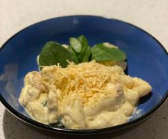 Creamy chicken gnocchi with spinach