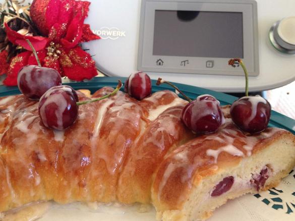 Cherry Ricotta Brioche Braid