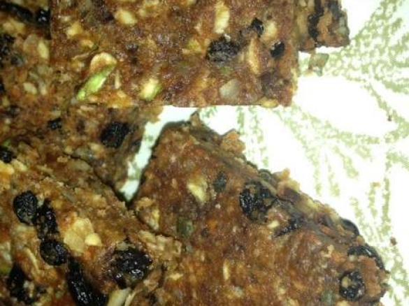 Fruit and chocolate lunchbox slice