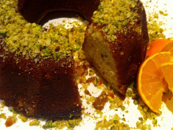 Macadamia & Pistachio Orange Syrup Cake