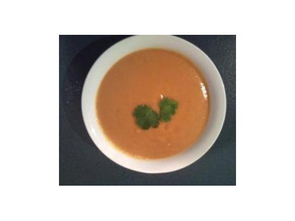 Sweet Potato Soup with Honey and Coriander