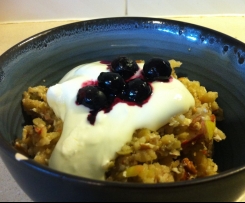 Gluten free/grain free Bircher-style muesli a la Tania Hubbard