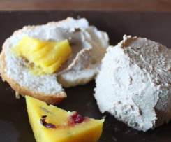 orange, pepperberry jelly & duck liver pate