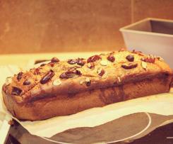 Banana, Date and Hazelnut Loaf