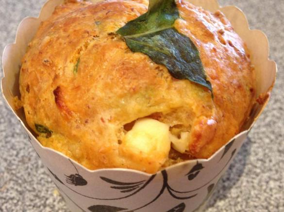 Bacon, Feta, Spinach savory muffins