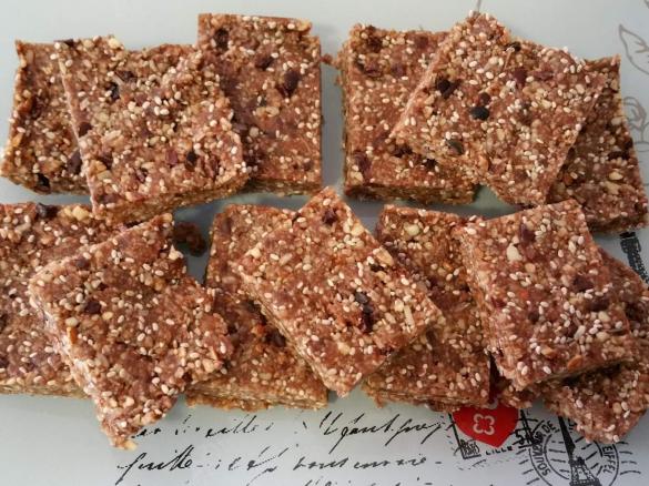 Raw Chocolate Crackle Slice (from 28 by Sam Wood)