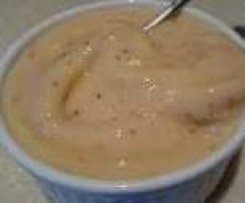 Banana, Nectarine and Yoghurt Ice Cream