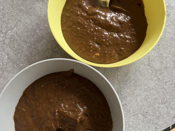 Kids healthy chocolate custard