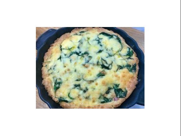 Brie and Salmon quiche