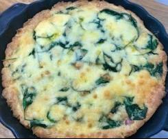 Brie and Salmon quiche