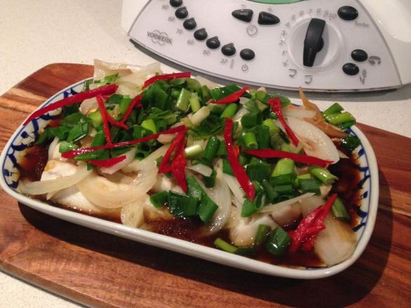 Thai Ginger & Soy sauce Steamed Fish 