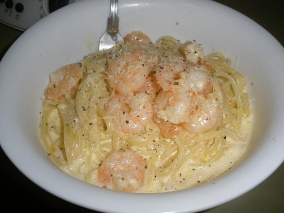 Prawns Alfredo