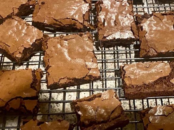 Brookies- A cross between chocolate brownies and cookies