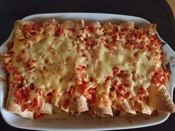 Greek yogurt and chicken Enchiladas