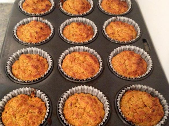 Veggie Loaded Oatbran Muffins