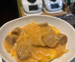 Sausages in Onion Gravy - Cooking with Curtis - Tracy Pertovt